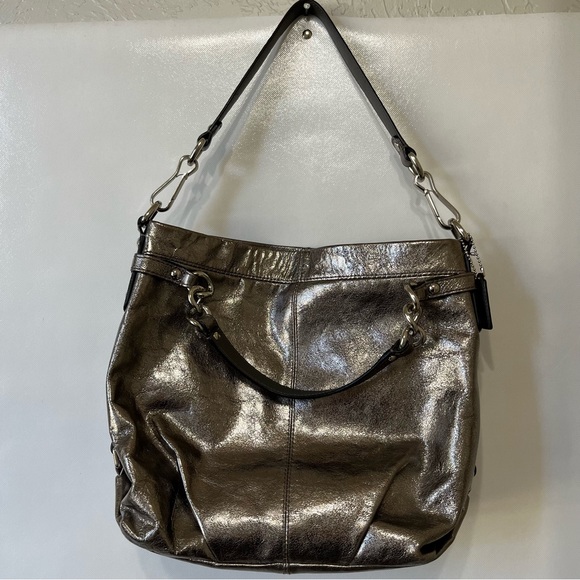 Coach Brooke Metallic Hobo Shoulder Bag - Picture 3 of 11